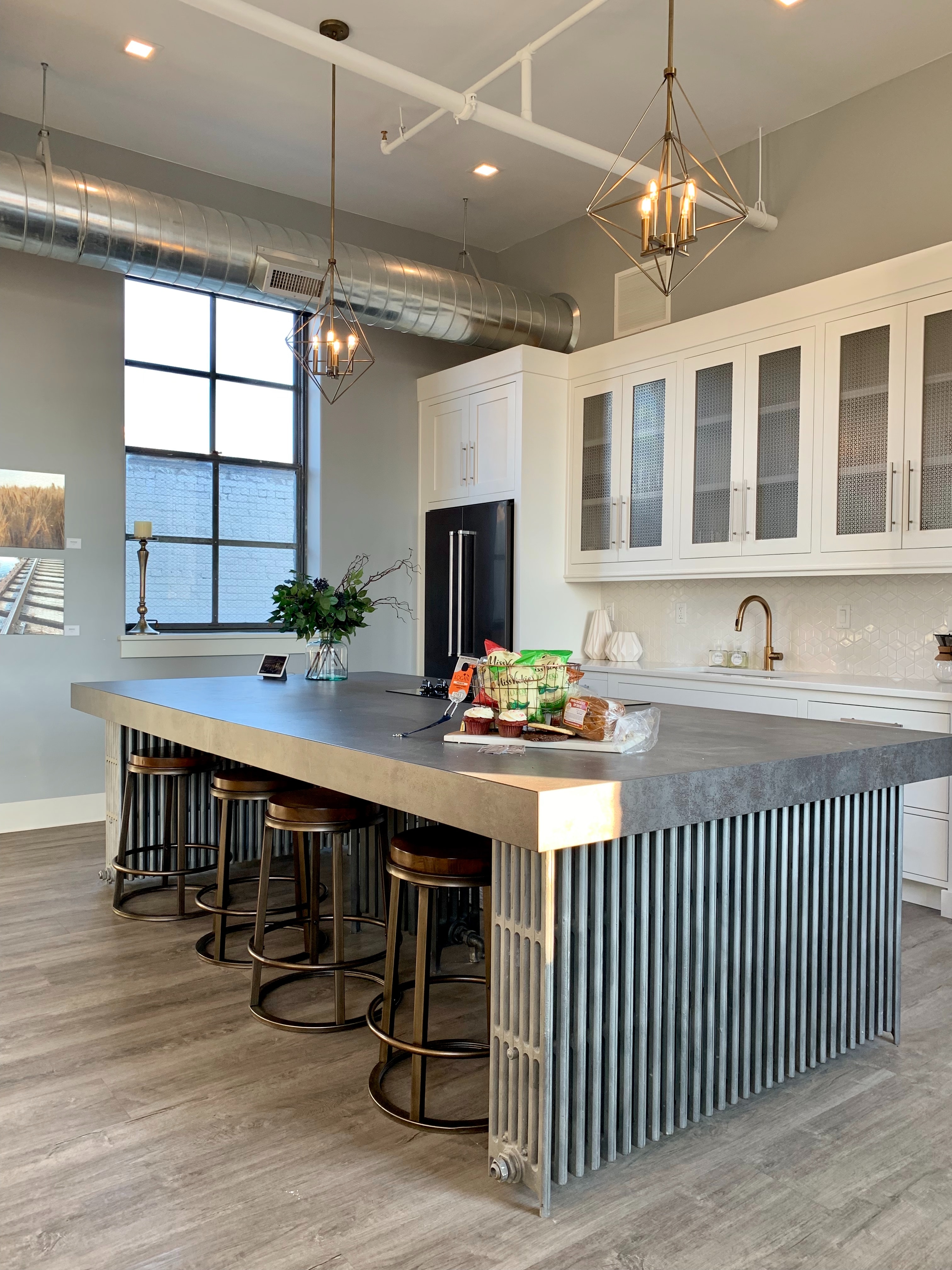 modern grey kitchen